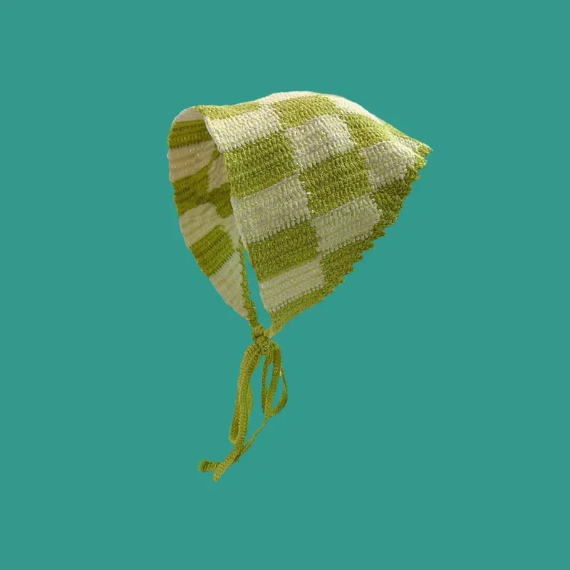 幾何学的な韓国の手作りのかぎ針編みの三角形のヘッドバンド、甘 - Headband Summer Knit のレビューと価格