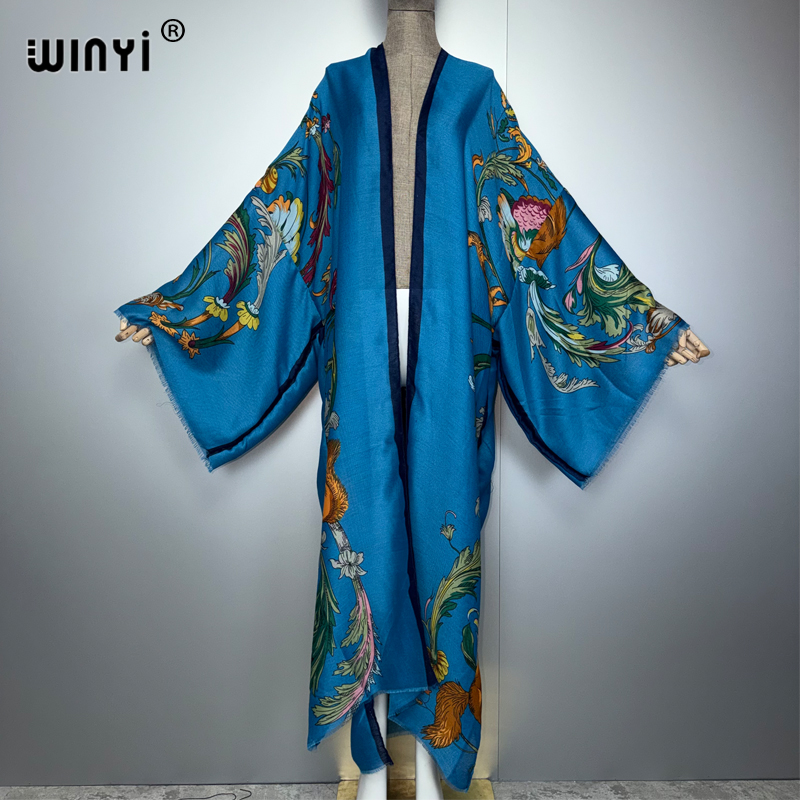 WINYI アフリカ ボホ キモノ マキシドレス ビーチカバ - Cover Up Kaftan のレビューと価格